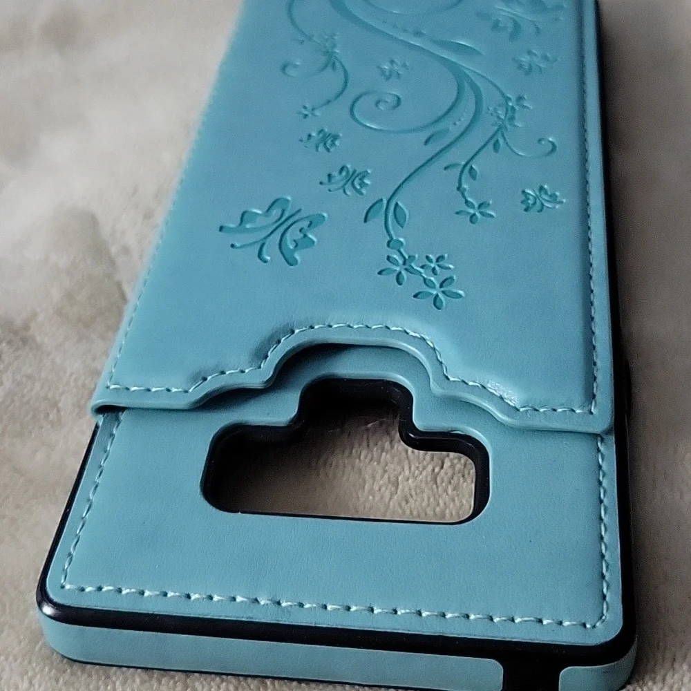 Set of 3 Faux Leather Wallet Phone Cases Compatible with Samsung Galaxy Note 9